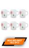 LARAH 18CL 6PCS MUG RED MIST